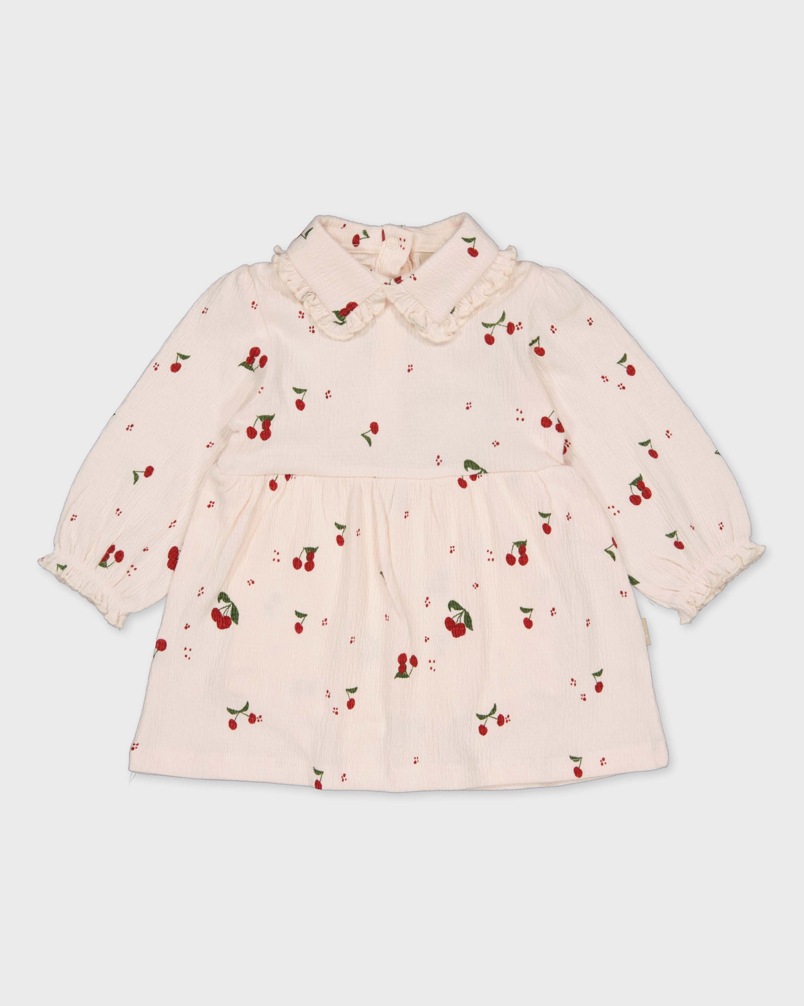 Jurk met kersenprint | AOP Pink Sketch