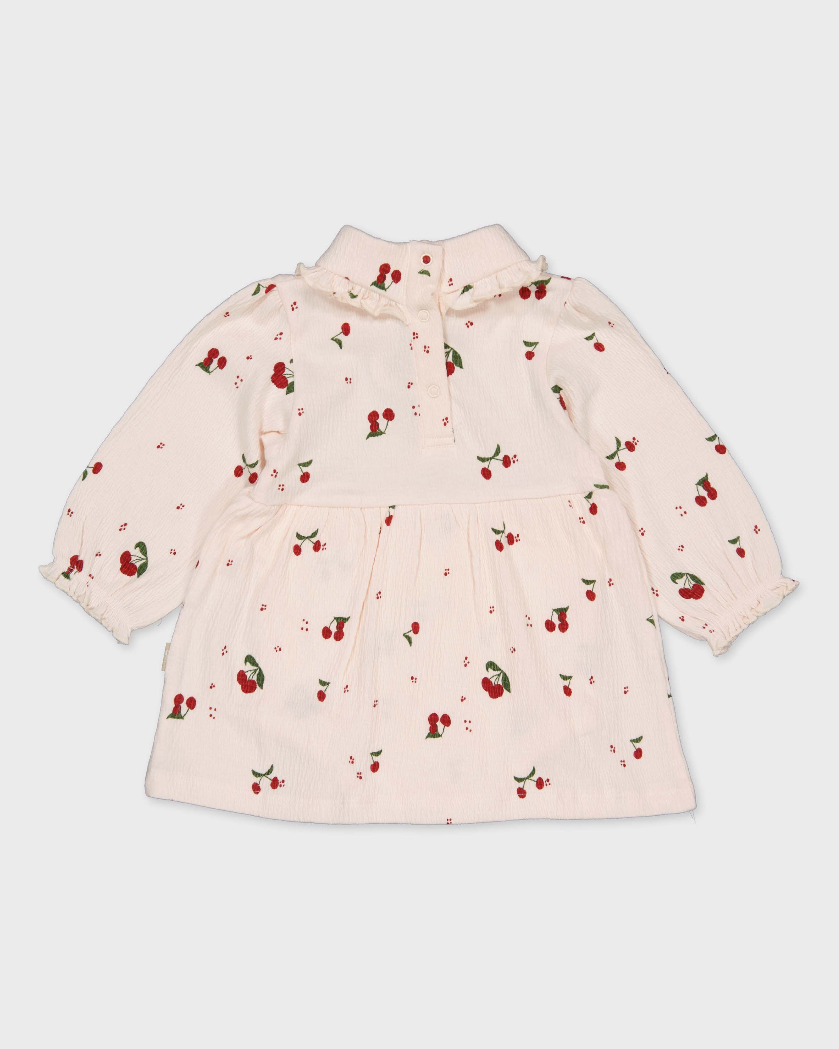 Jurk met kersenprint | AOP Pink Sketch