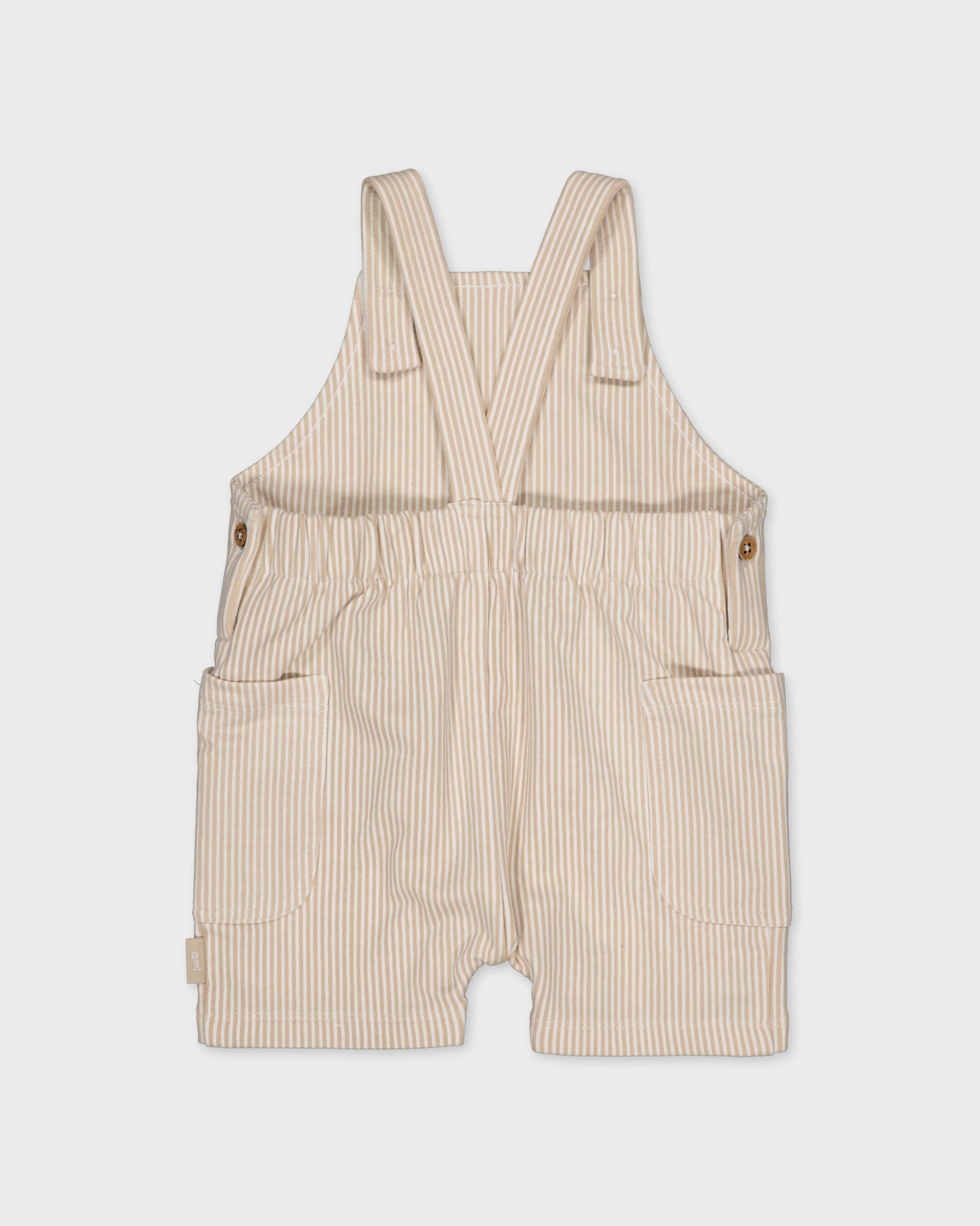 Salopette gestreept | AOP Taupe Stripe
