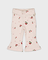 Flairbroek met kersenprint | AOP Pink Sketch