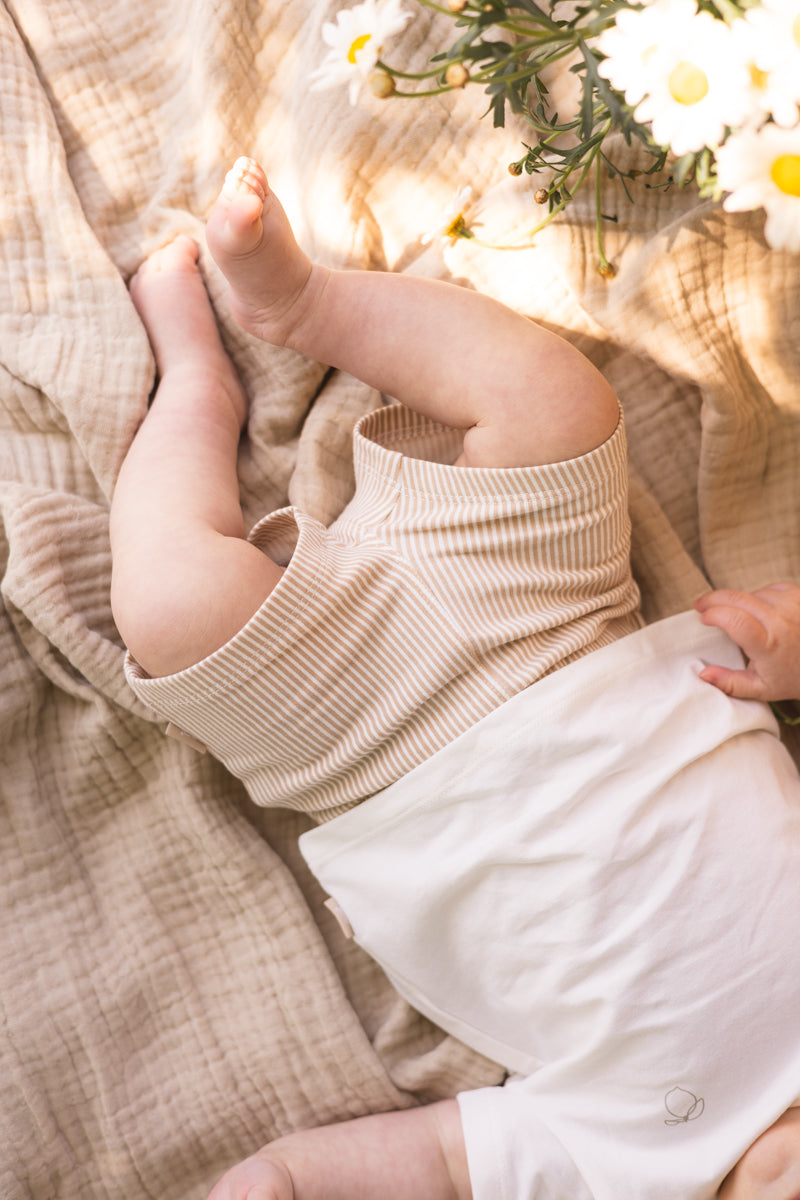 Broek gestreept | AOP Taupe Stripe