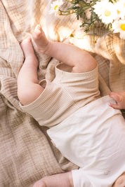 Broek gestreept | AOP Taupe Stripe