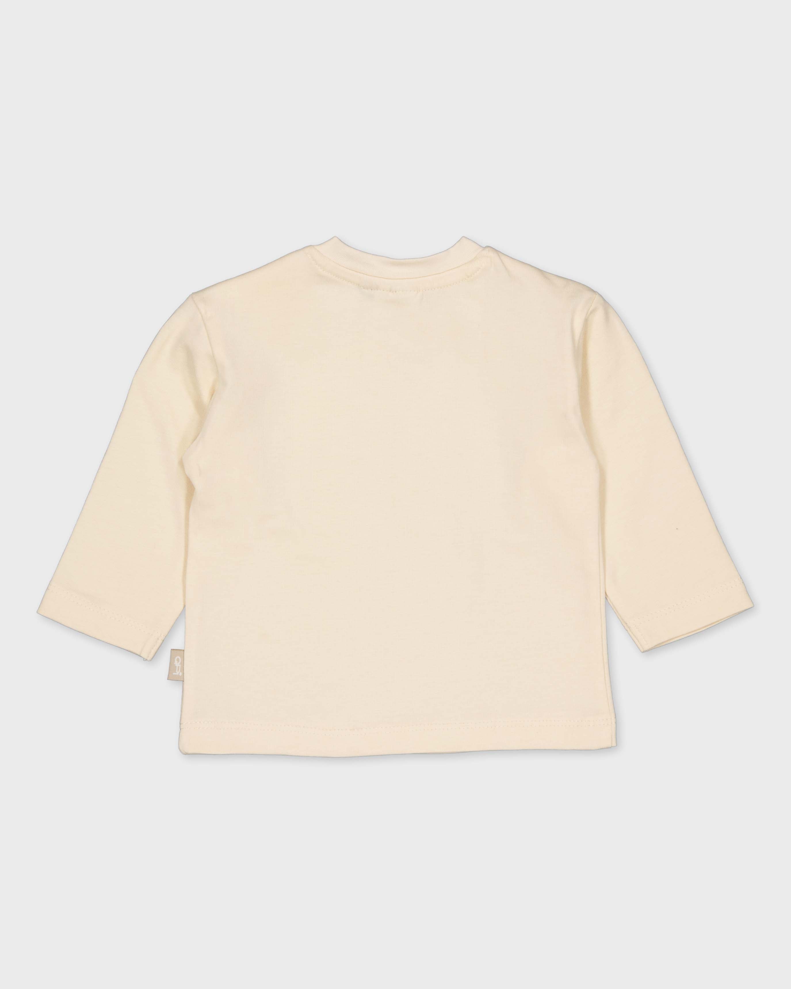 Crèmekleurige longsleeve met tekst | Cream