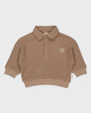 Taupe polo sweater | Brown