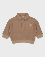 Taupe polo sweater | Brown