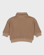 Taupe polo sweater | Brown