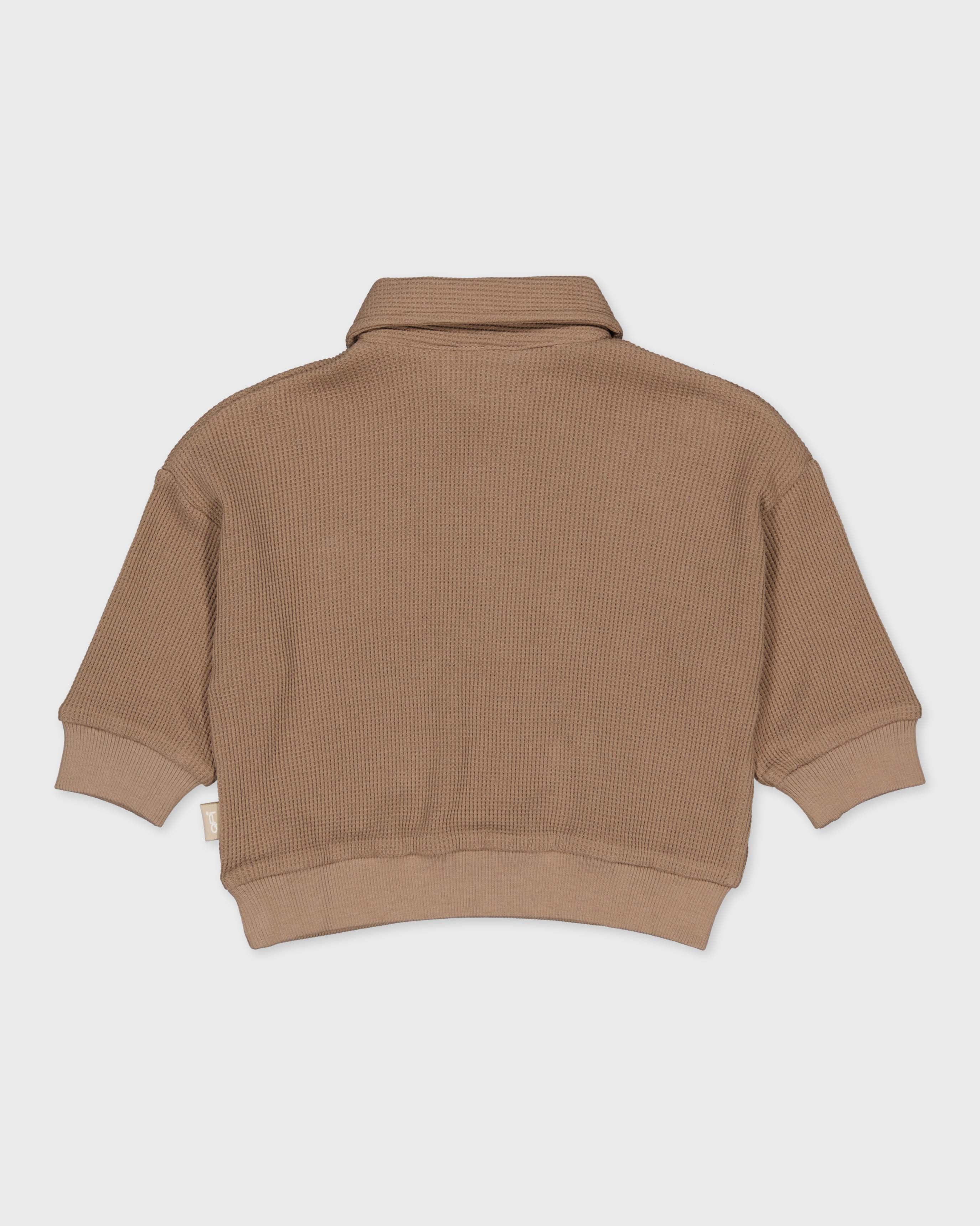 Taupe polo sweater | Brown
