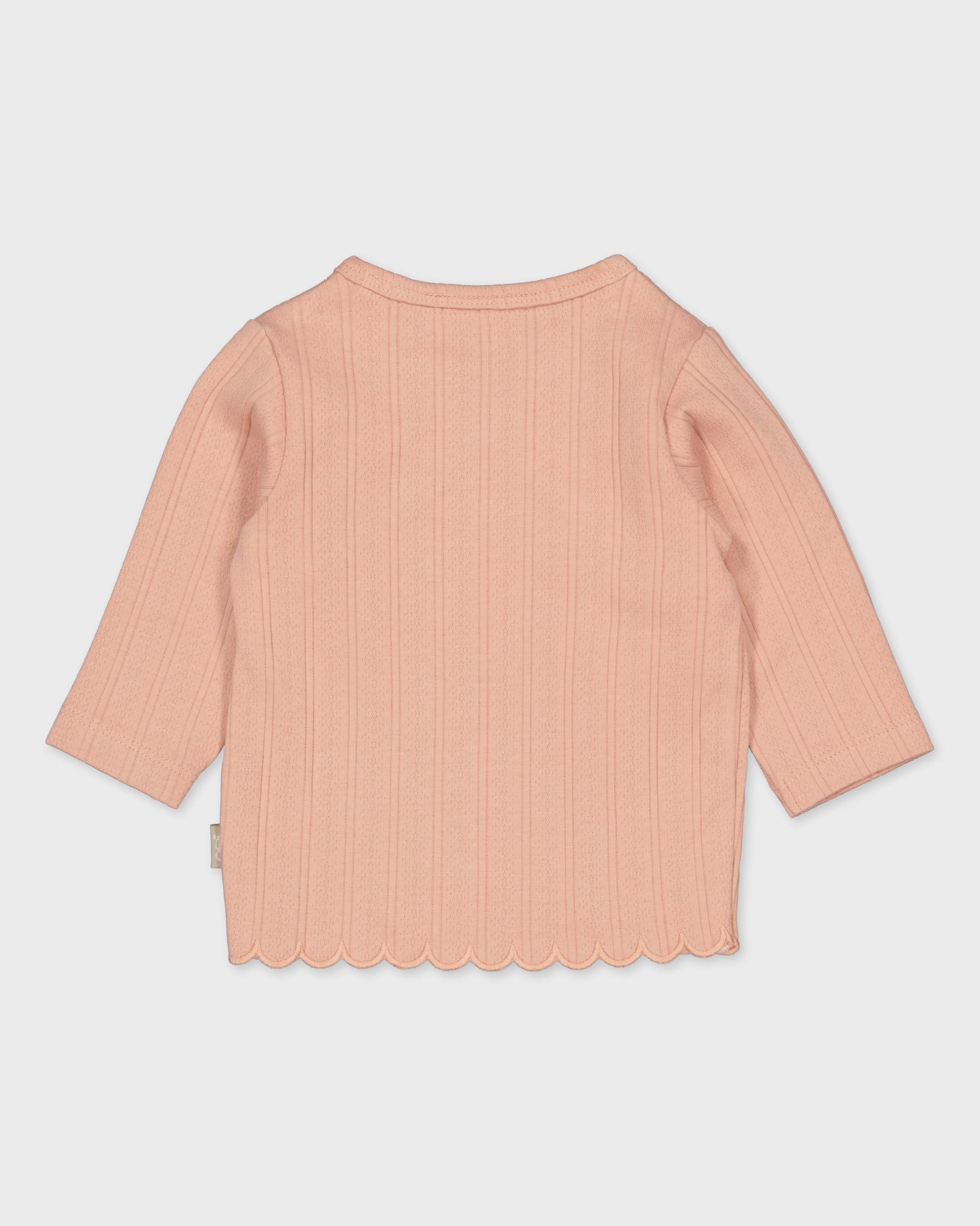 Zalmroze overslagshirt | Pink Blush