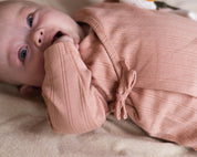 Zalmroze overslagshirt | Pink Blush