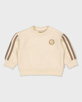 Crèmekleurige sweater met strepen | Cream