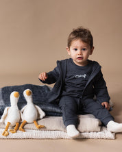 Donkerblauw vest met capuchon | Dark Blue