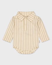 Crèmekleurige blouse met streep | AOP Sand Stripe