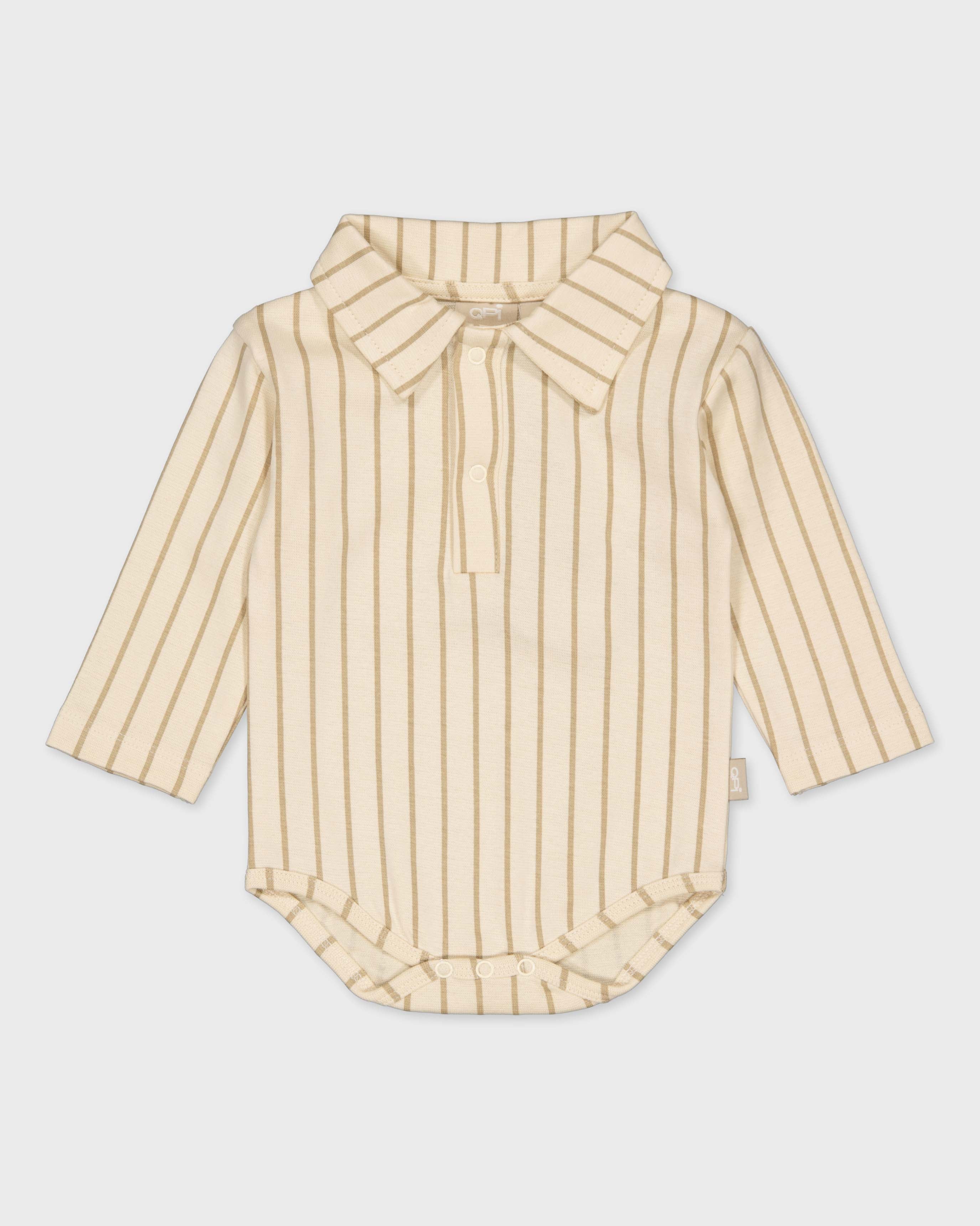 Crèmekleurige blouse met streep | AOP Sand Stripe