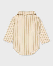 Crèmekleurige blouse met streep | AOP Sand Stripe