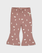 Oudroze broek met print | AOP Purple Animal