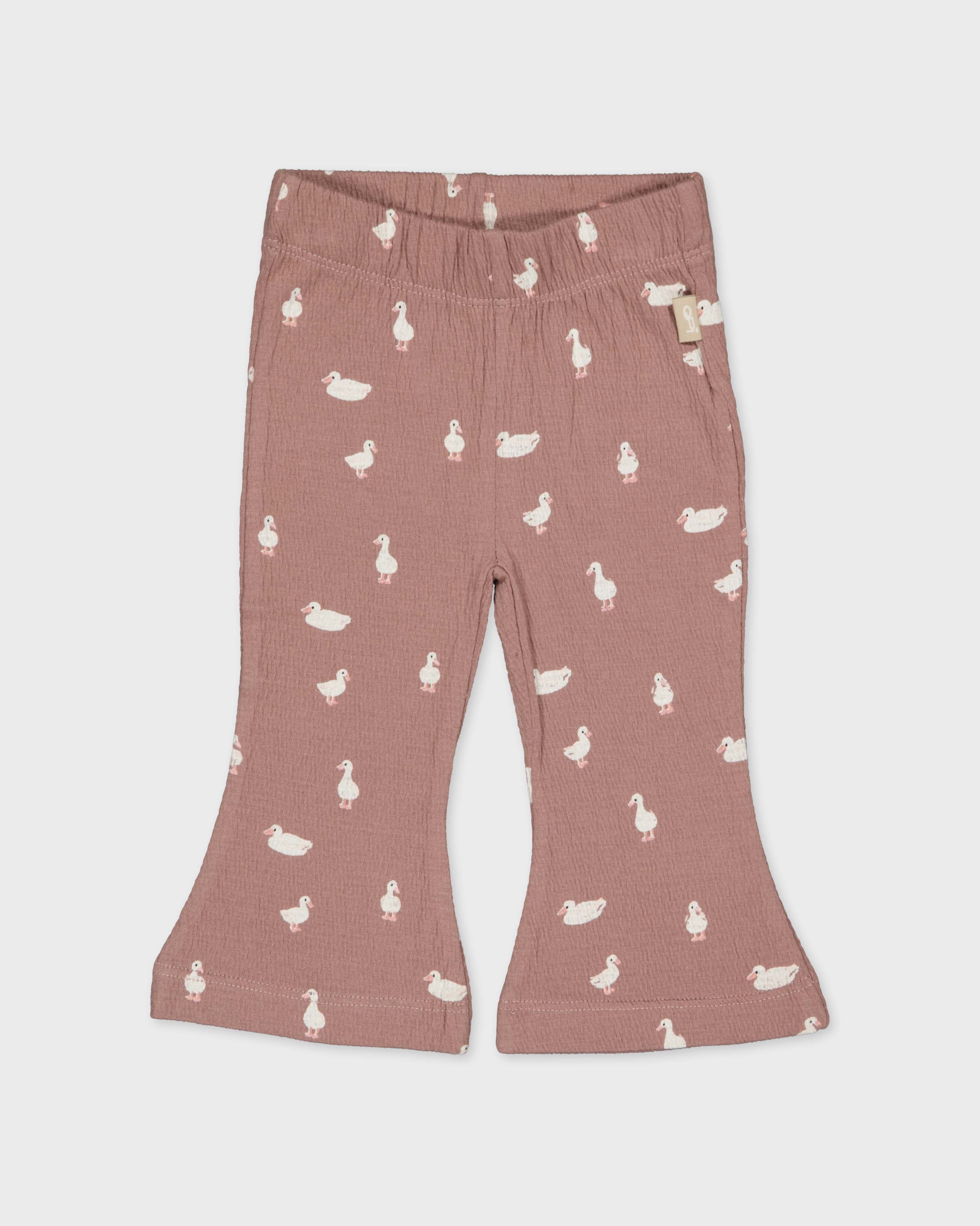 Oudroze broek met print | AOP Purple Animal