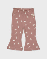 Oudroze broek met print | AOP Purple Animal