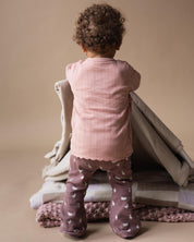 Oudroze broek met print | AOP Purple Animal