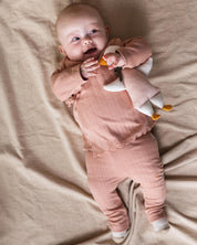 Zalmroze rib legging | Pink Blush