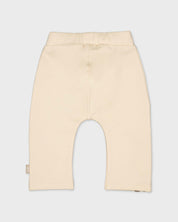 Crèmekleurige broek met strepen | Cream
