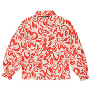 Shirt met rode bloemen | AOP Red Flower