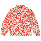 Shirt met rode bloemen | AOP Red Flower