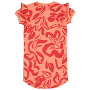 Jurk Oranje Rood | AOP Orange Flower