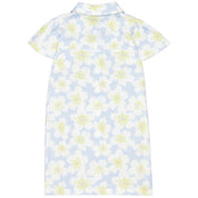 Jurk Blauw | AOP Blue Flower
