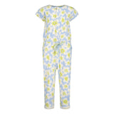 Broek Blauw | AOP Blue Flower