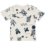 Shirt Blauw | AOP Blue Graphic