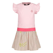 Jurk Roze Beige | AOP Multi Sketch