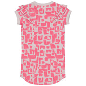 Jurk Paars | AOP Purple Graphic