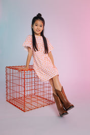 Jurk Oranje | AOP Orange Graphic