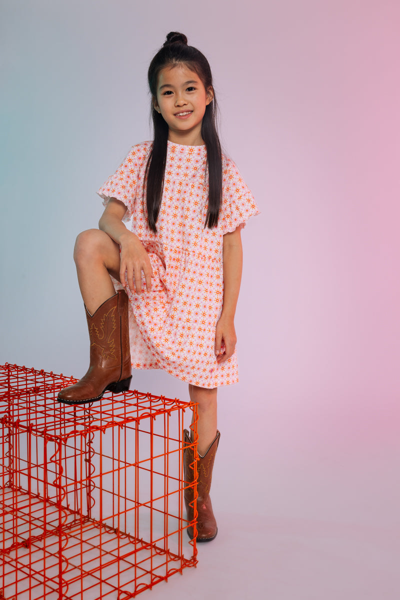 Jurk Oranje | AOP Orange Graphic