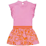 Jurk Roze | AOP Pink Blush Flower