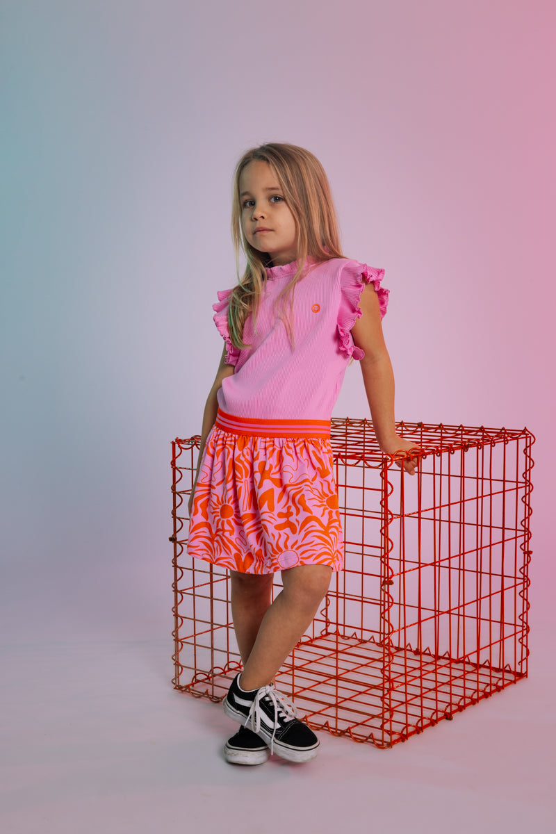 Jurk Roze | AOP Pink Blush Flower