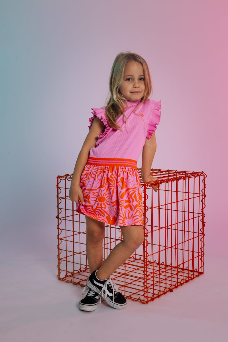 Jurk Roze | AOP Pink Blush Flower