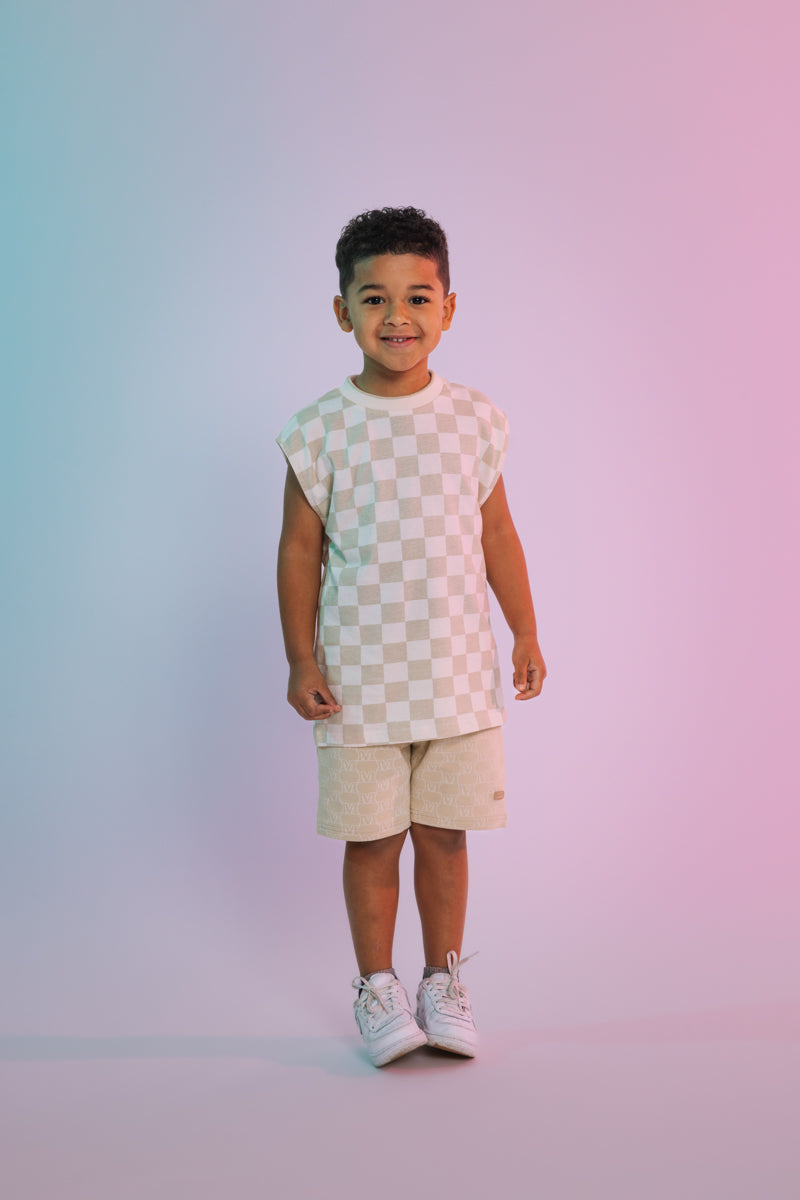 Shirt Wit | AOP White Check