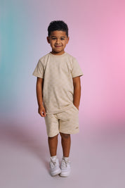 Broek Beige | AOP Sand Text