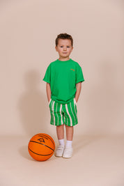 PANTS | AOP Green Graphic
