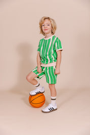 PANTS | AOP Green Graphic