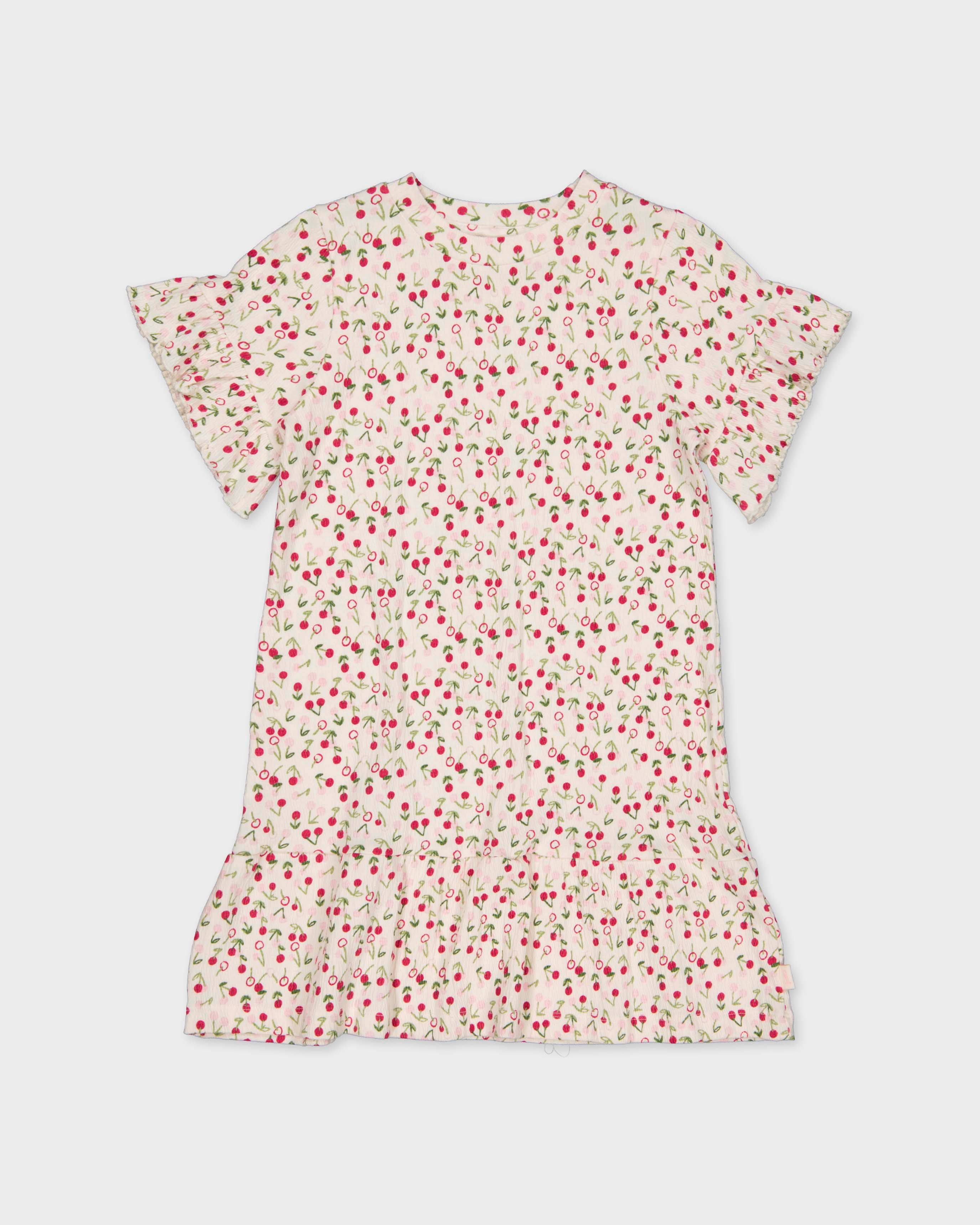 Jurk met kersenprint | AOP Pink Fruit