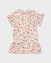 Jurk met kersenprint | AOP Pink Fruit