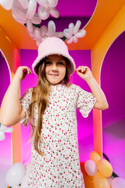 Jurk met kersenprint | AOP Pink Fruit