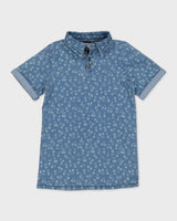 Jurk met kersenprint | AOP White Graphic