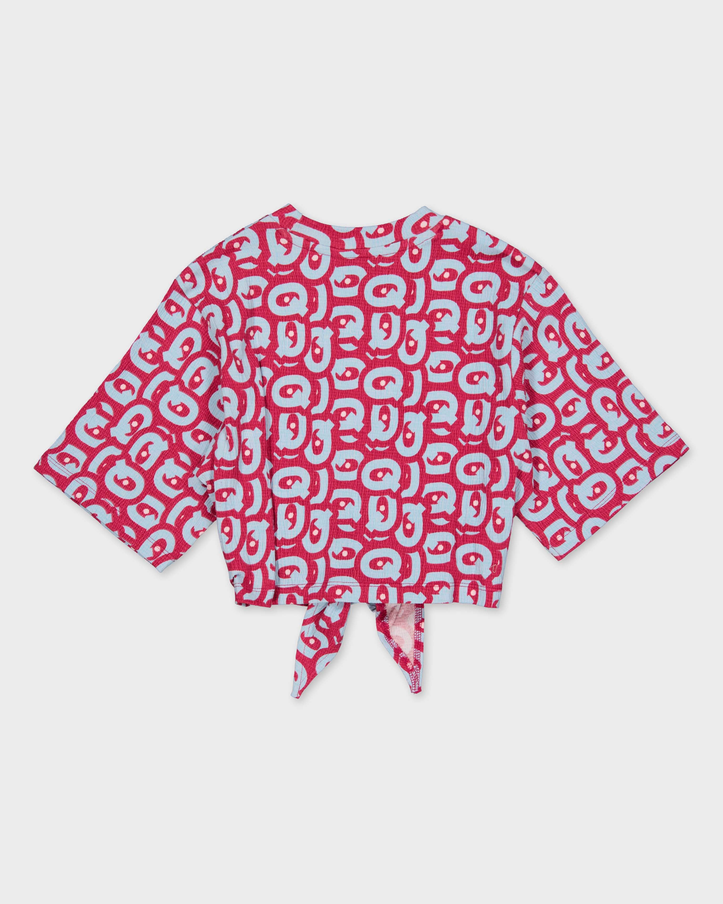 Shirt roze met grafische print | AOP Pink Graphic
