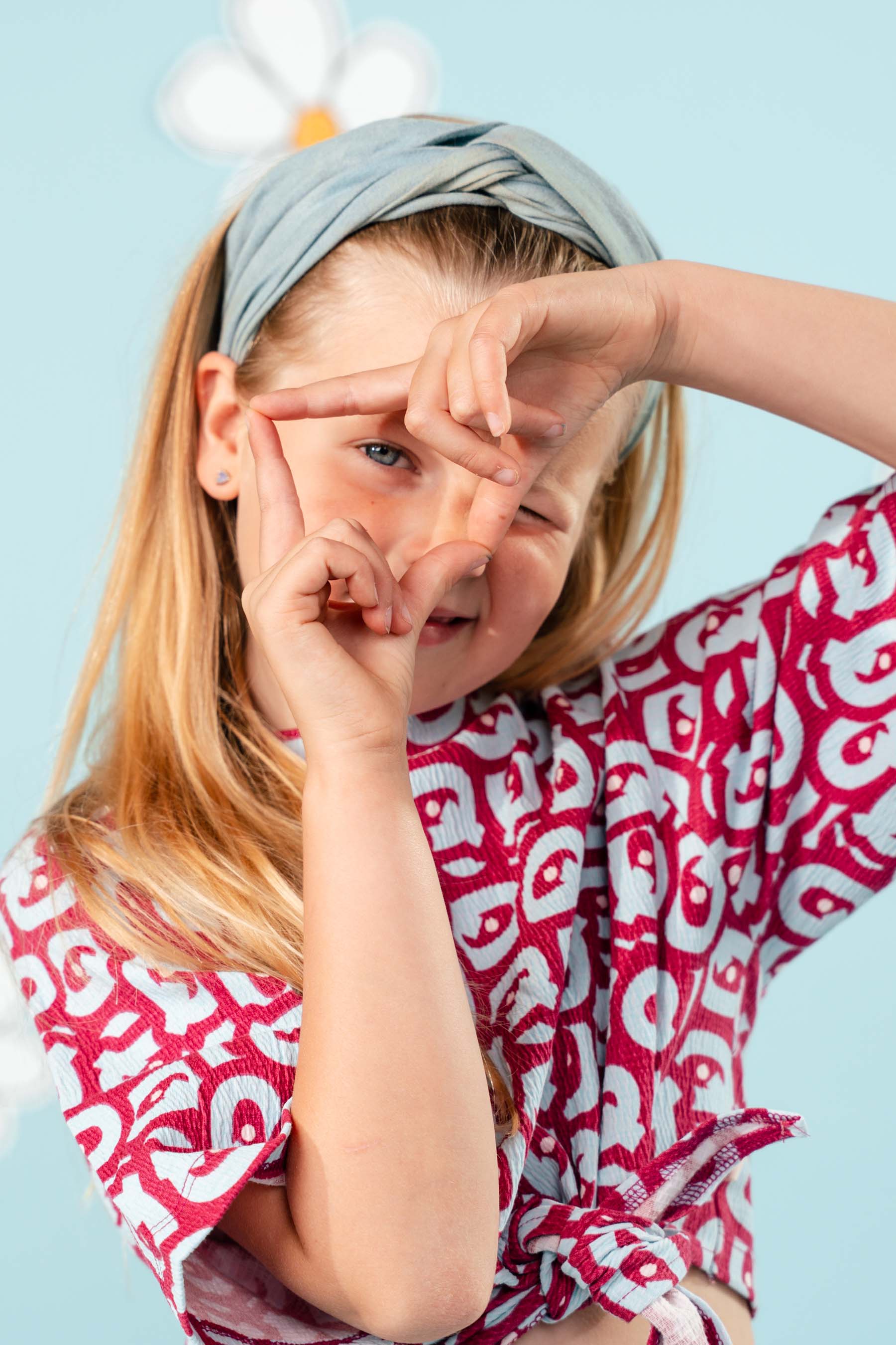 Shirt roze met grafische print | AOP Pink Graphic