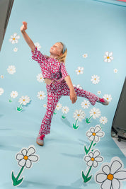 Shirt roze met grafische print | AOP Pink Graphic