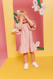 Jurk roze | AOP Pink Heart