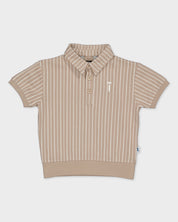 Poloshirt gestreept | AOP Cream Stripes